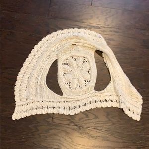 Free people crochet vest